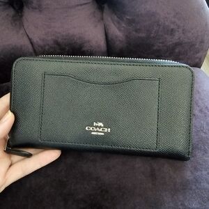 Coach Black Leather Wallet